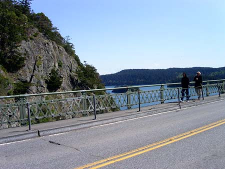 on the deception pass bridge