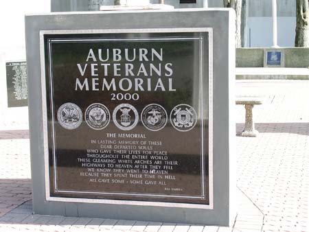 memorial park, auburn